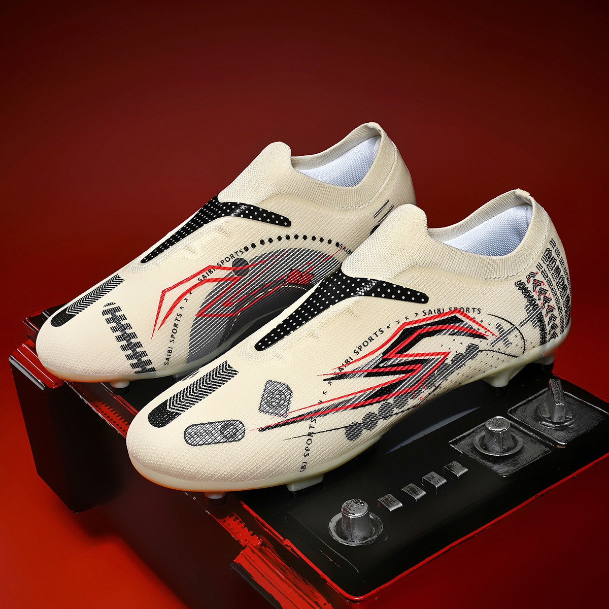 3942C-Stock Slip-on FG Football Shoes,EU Sizes 35-45 — 13
