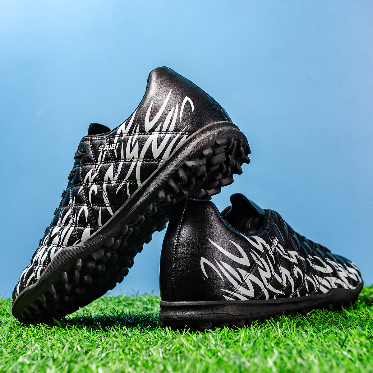 KJ01S-Stock Lace-up TF Football Shoes,EU 35-45 — 2