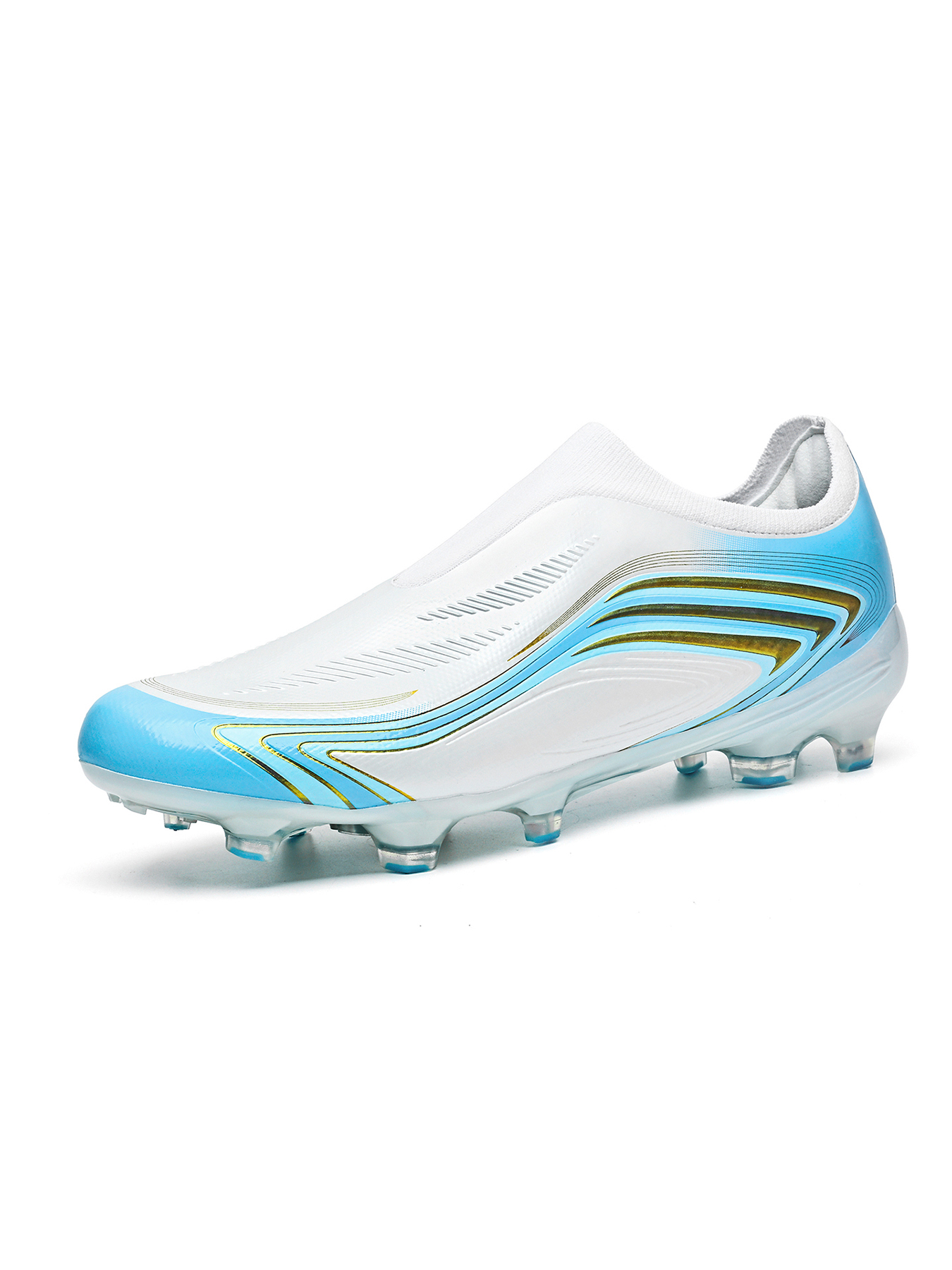 8848C-Stock Slip-on Long Stud Football Boots, Size 32-45 — 1