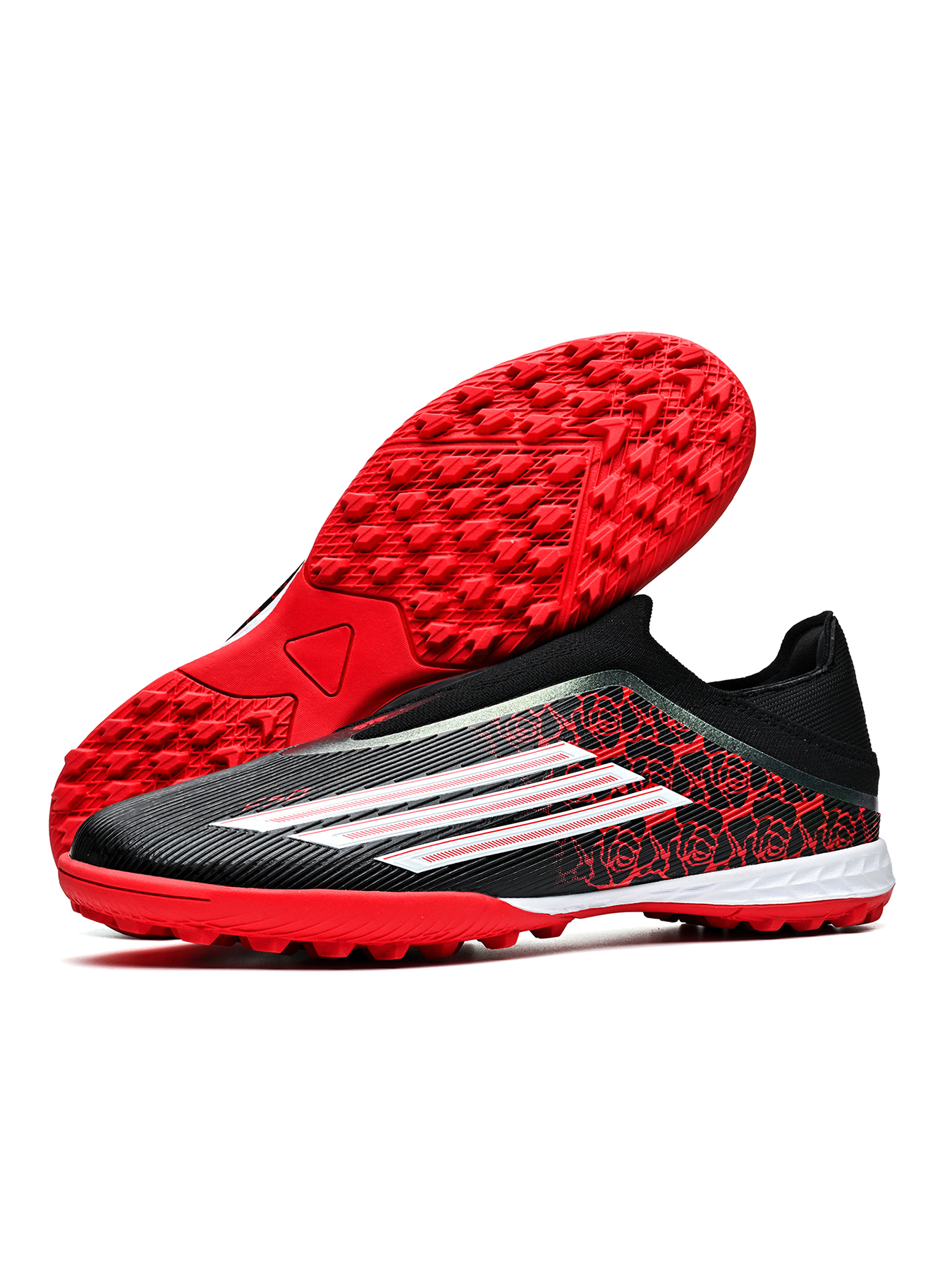 8553S-Stock Slip-on Turf Football Boots, Size 33-45 — 8
