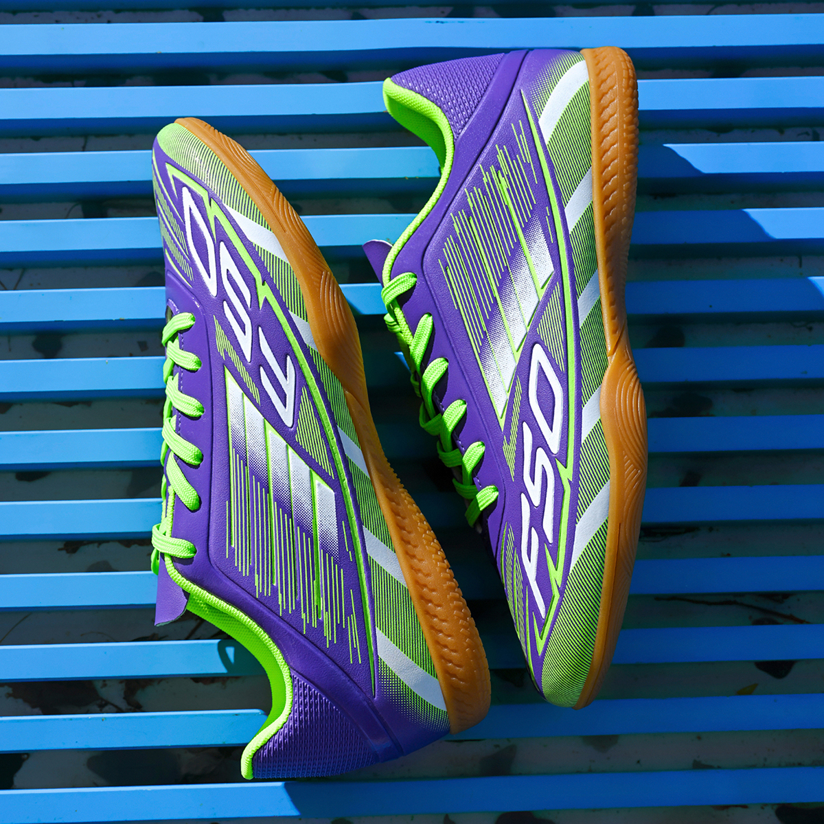 DF002P-Stock Lace-up IC Football Shoes,EU Sizes 35-45 — 2