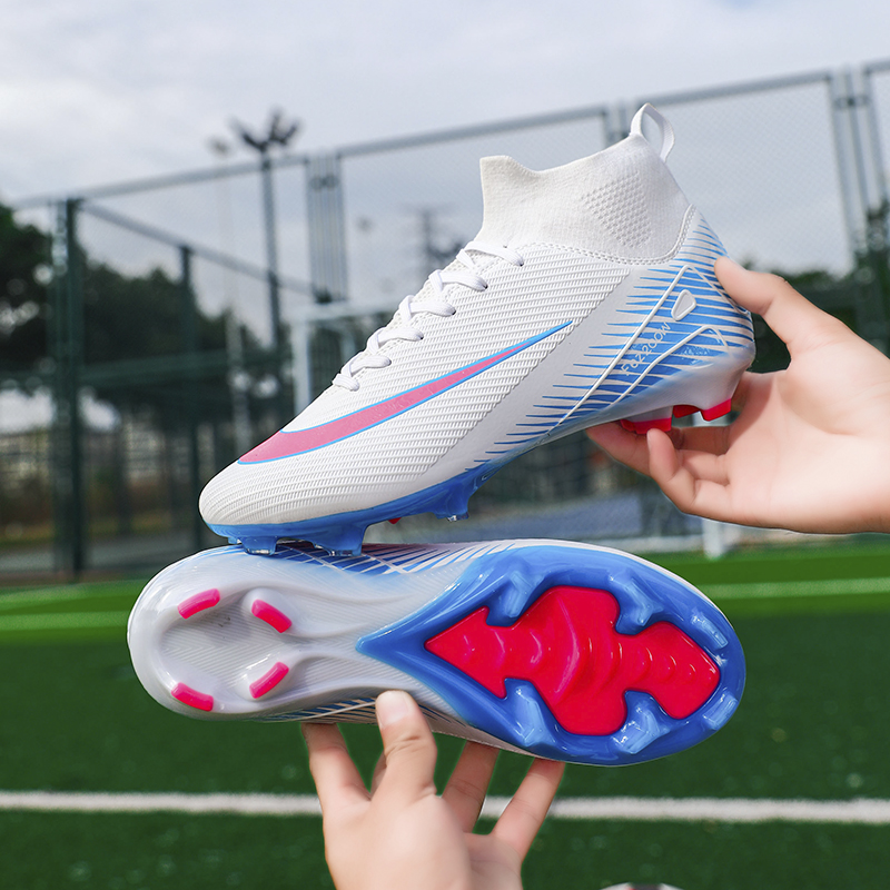 1688C-High-Cut Long-Stud Soccer Cleats with PU Upper, Sizes 32-45 — 9