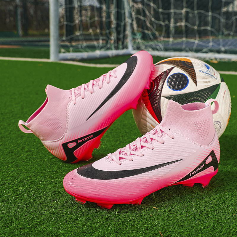 1688C-High-Cut Long-Stud Soccer Cleats with PU Upper, Sizes 32-45 — 5