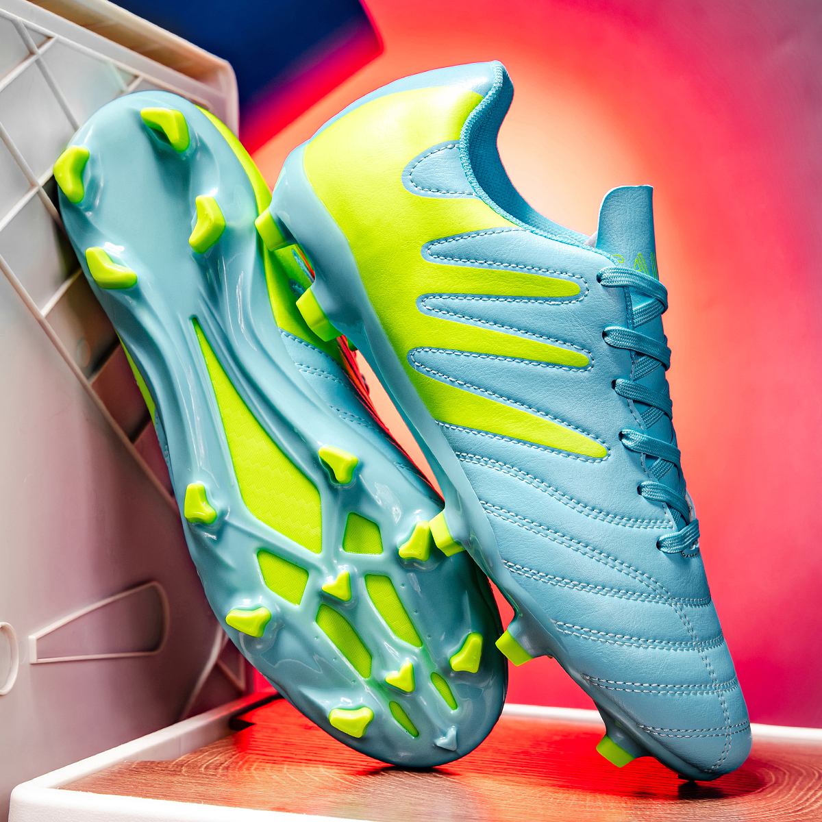 3599C-Lace-Up Long Stud Soccer Cleats Sizes 35-45 — 12
