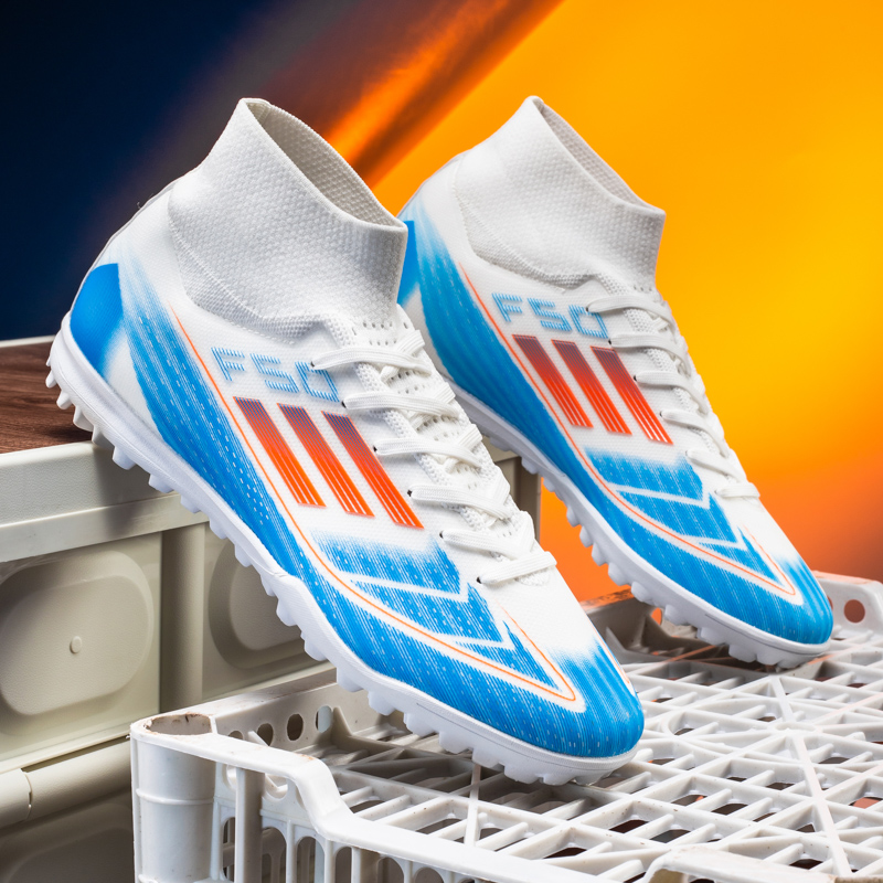 F50S-Stock High Heel TF Football Shoes,EU Sizes 35-45 — 1