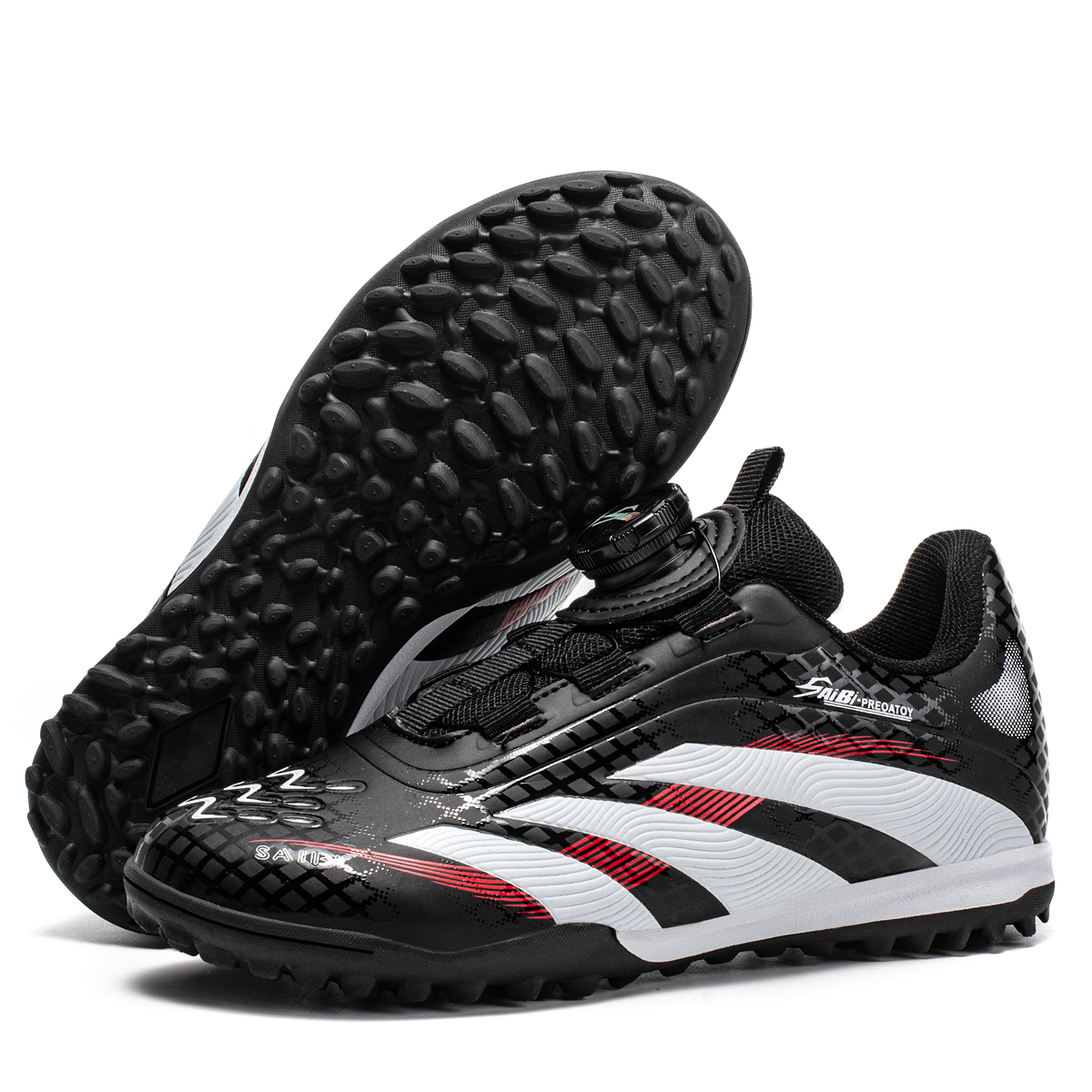 3550S-PU Kids' Turf Soccer Cleats Sizes 30-38 — 9