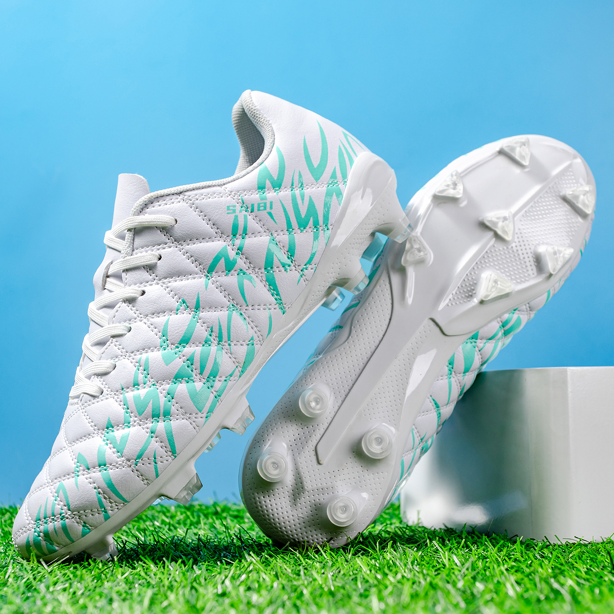KJ01C-Stock Lace-up FG Football Shoes,EU 35-45 — 9