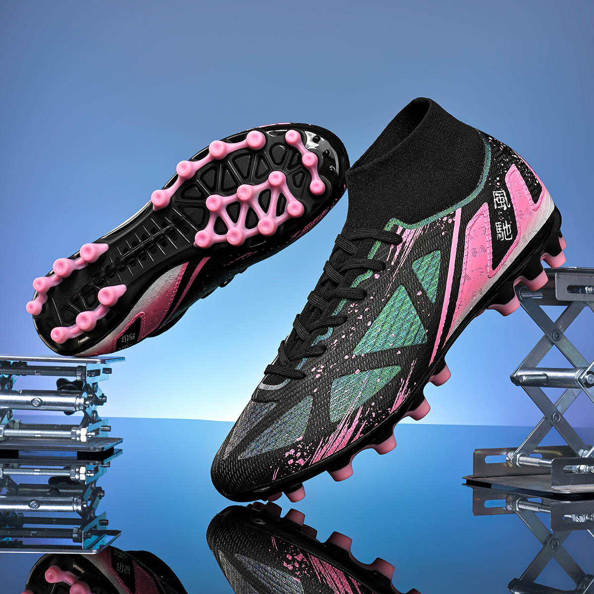 3800C-Stock High Top AG Football Shoes,EU Sizes 35-45 — 12