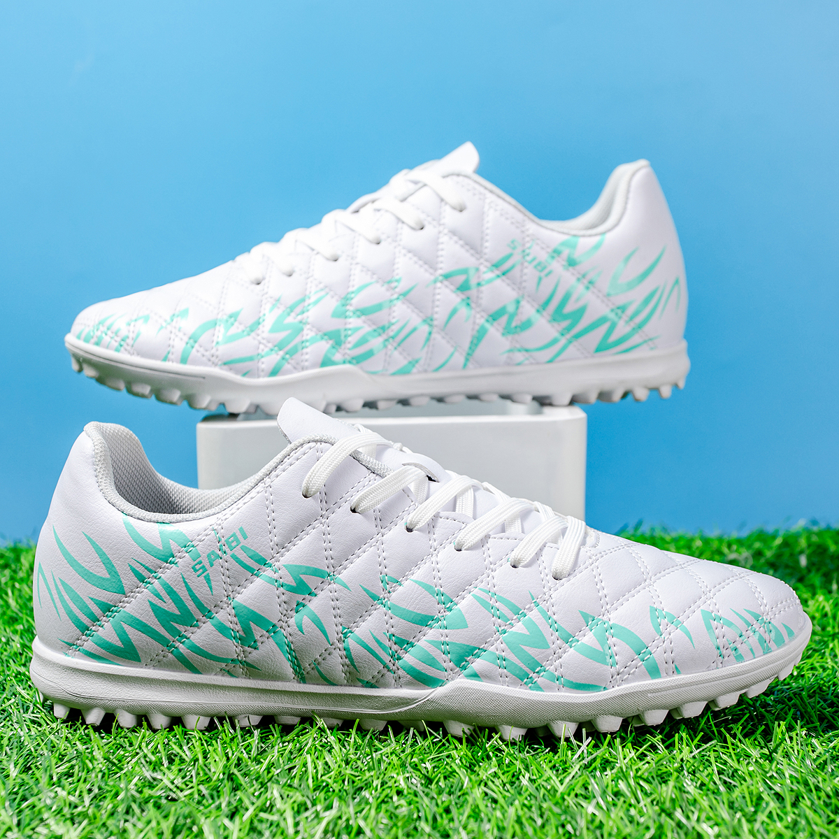 KJ01S-Stock Lace-up TF Football Shoes,EU 35-45 — 10