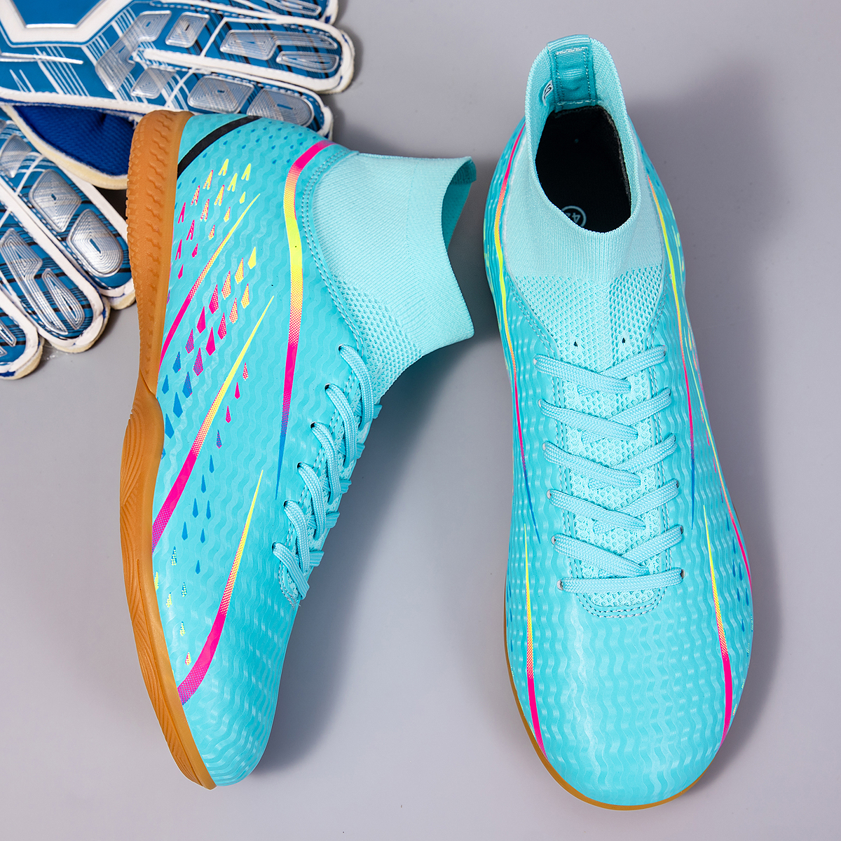 8070P-Stock Lace-up Football Shoes,EU Sizes 38-45 — 5