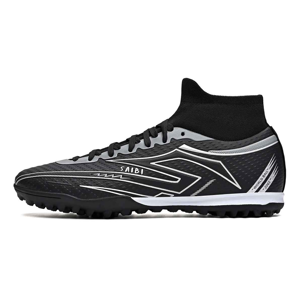3366S-TPU High-Cut Lace-Up Turf Soccer Cleats Sizes 35-45