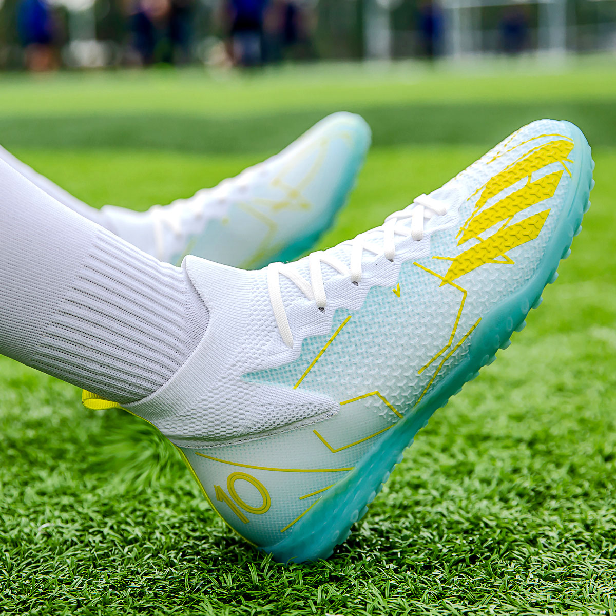 MX10S-Stock High Hell TF Football Shoes,EU Sizes 35-45 — 9