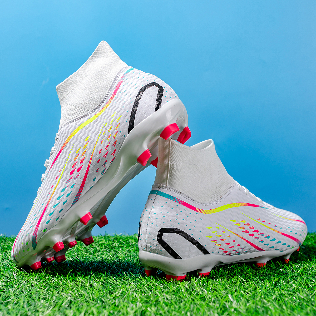 8070C-Stock Lace-up FG Football Shoes,EU Sizes 38-45 — 1