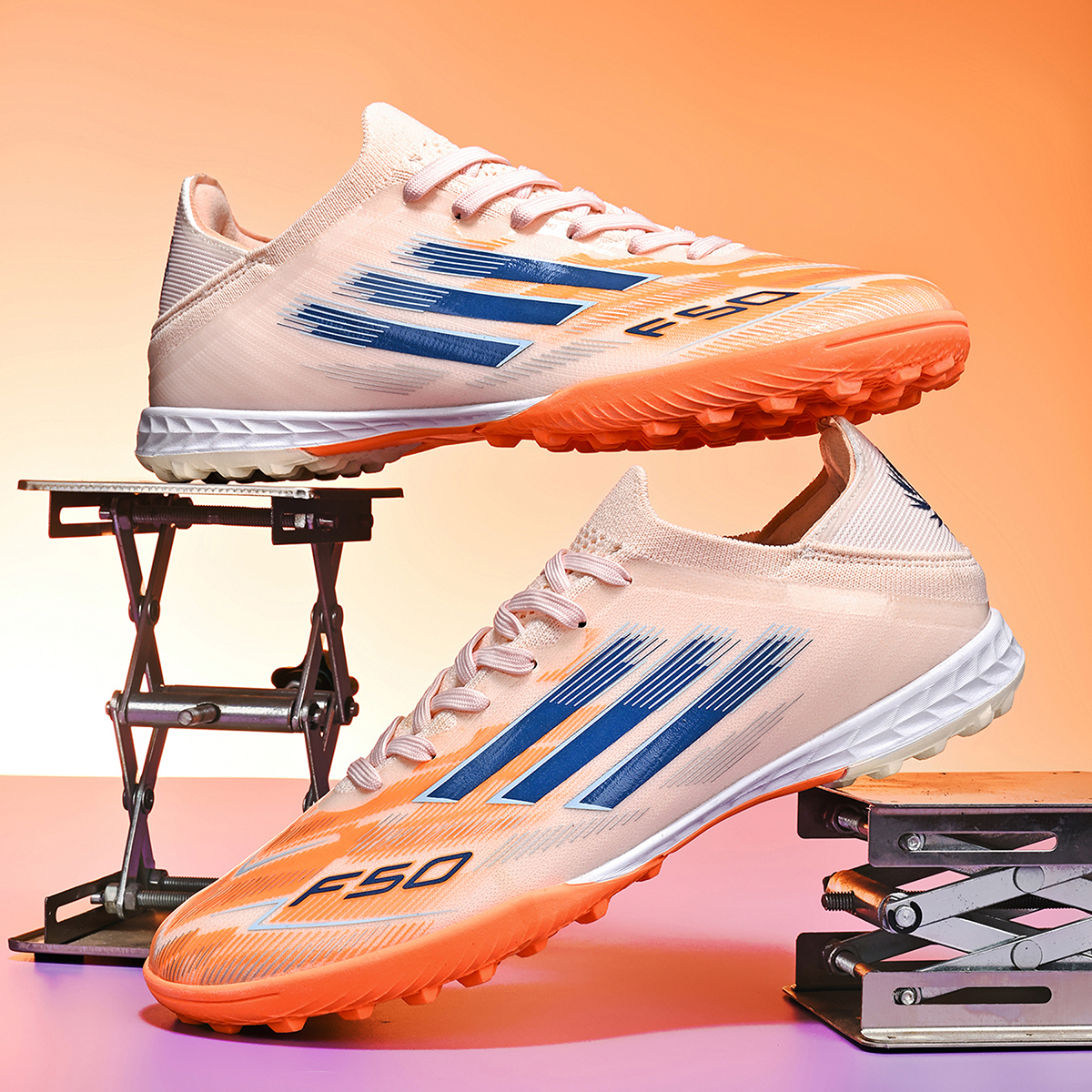 8866S-Stock Lace-up Football Shoes,EU Sizes 35-45 — 5
