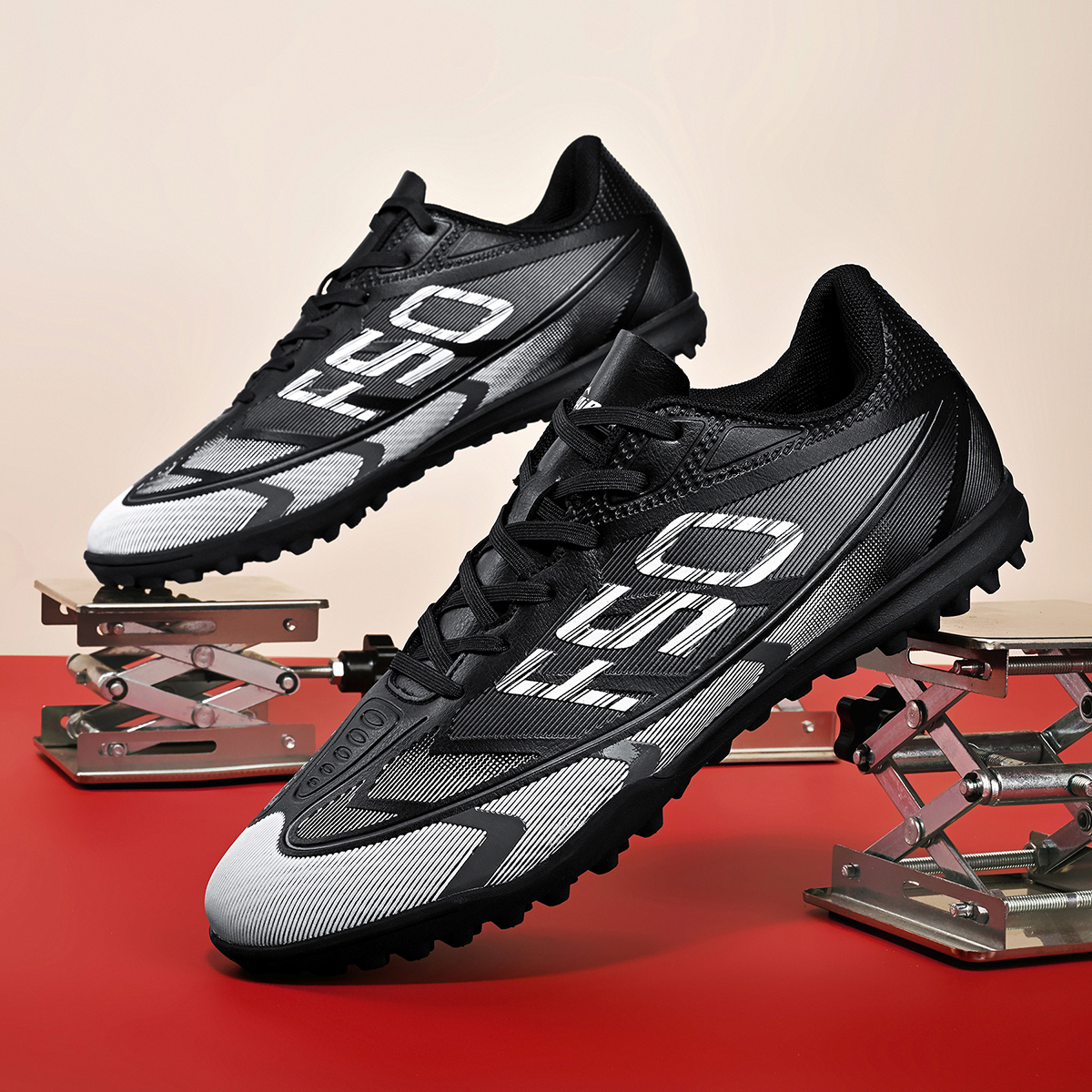 DF001S-Stock Lace-up TF Football Shoes,EU Sizes 35-45 — 3