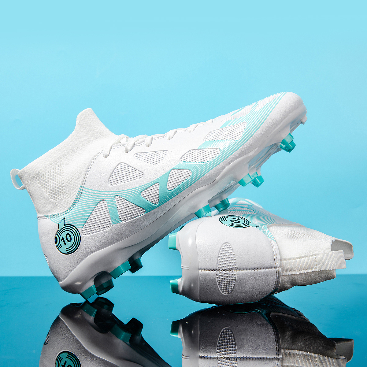 2509C-High-Cut Long Stud Soccer Cleats Sizes 35-46 — 5
