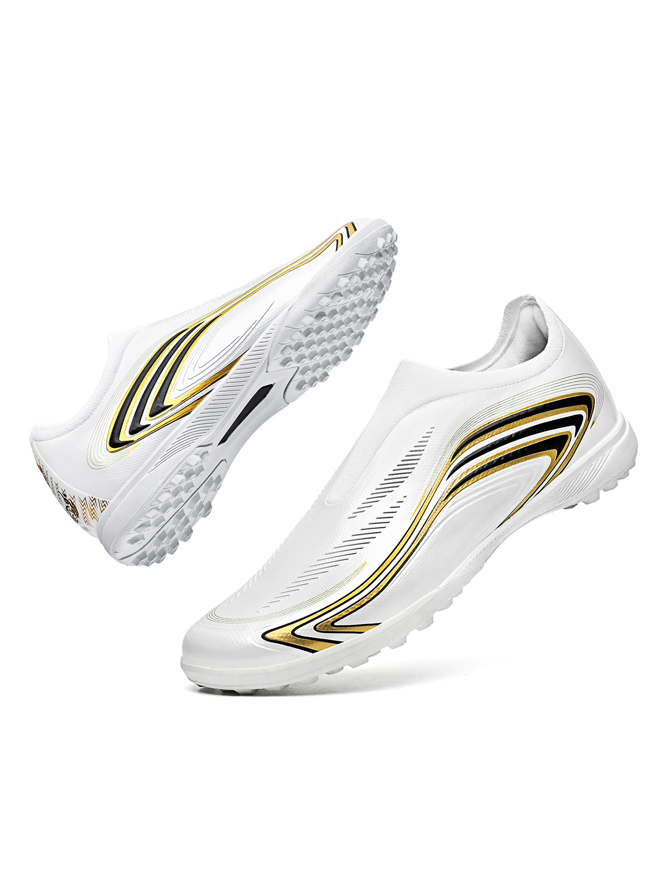 8848S-Stock Slip-on Turf Football Boots, Size 32-45 — 5