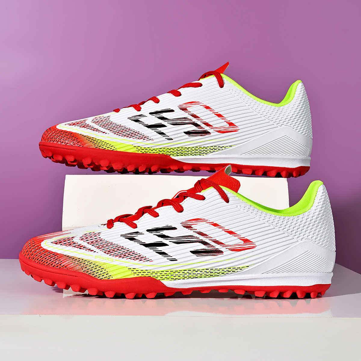 JDQ-002S-Stock Lace-up Turf Football Shoes,EU Sizes 35-45 — 2
