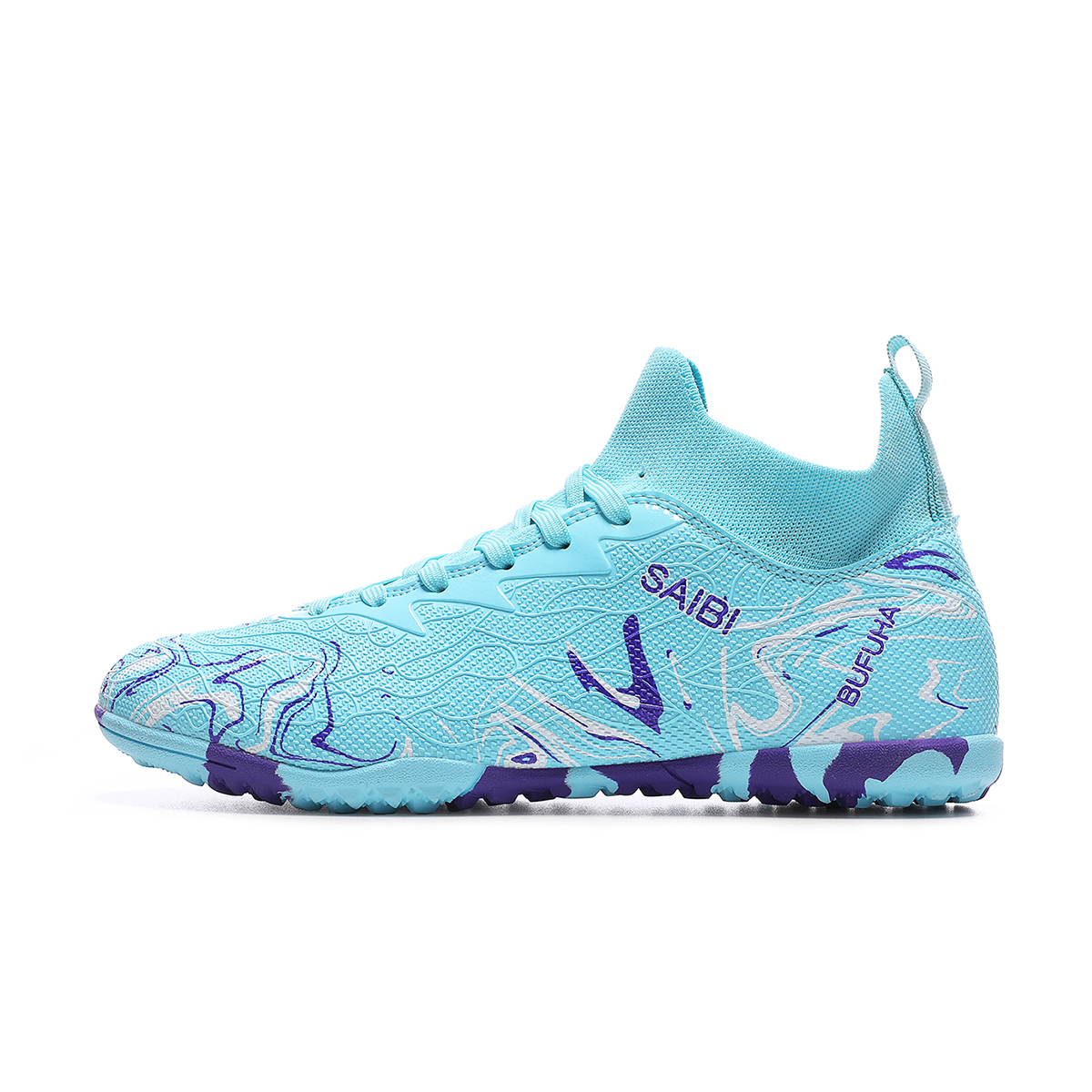 8010S-Stock High Top TF Football Shoes,EU Sizes 39-45