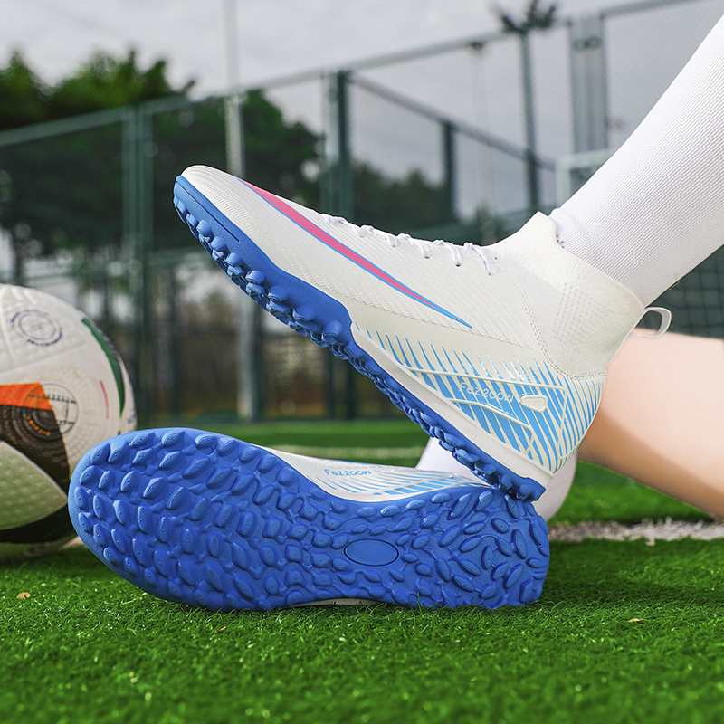 1688S-Lace-Up TF Turf Soccer Shoes with PU Upper and Short Studs, Sizes 35-45 — 7