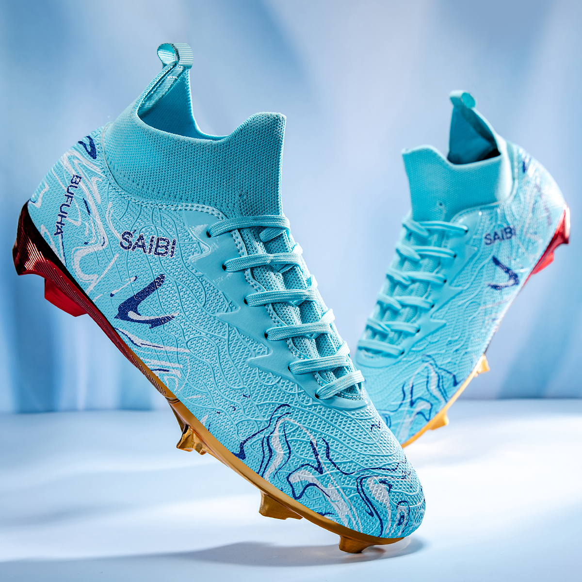 8010J-Stock Lace-up FG Football Shoes,EU Sizes 39-45 — 8