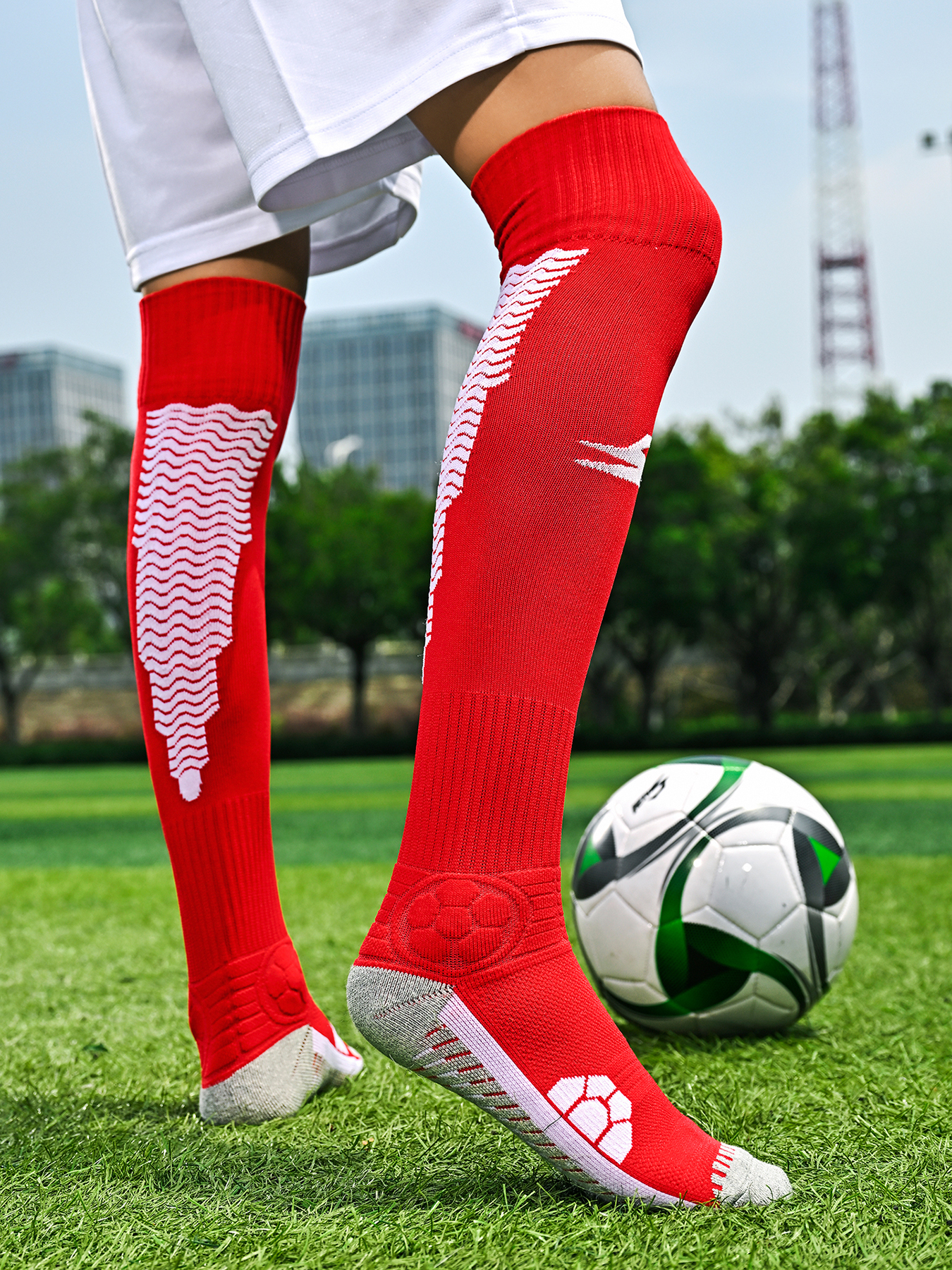 SBWZ-003-Long Football Socks with Thick Terry Sole, Sizes S-L — 11