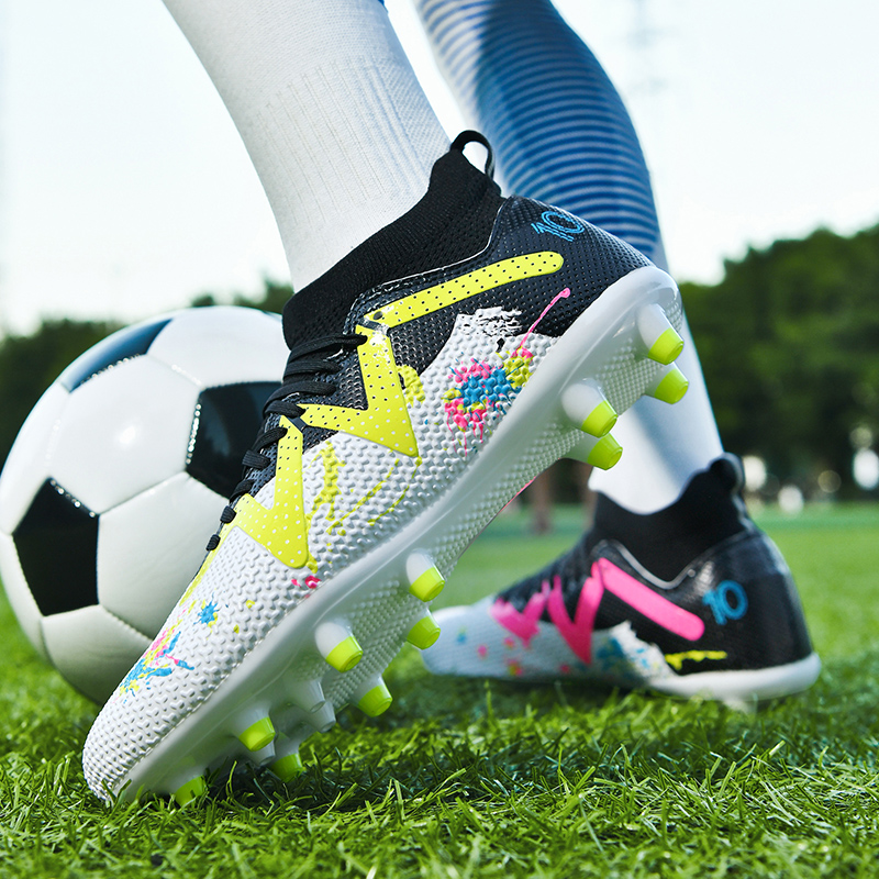 99KC-Stock High Top Football Shoes,EU Sizes 35-45 — 3
