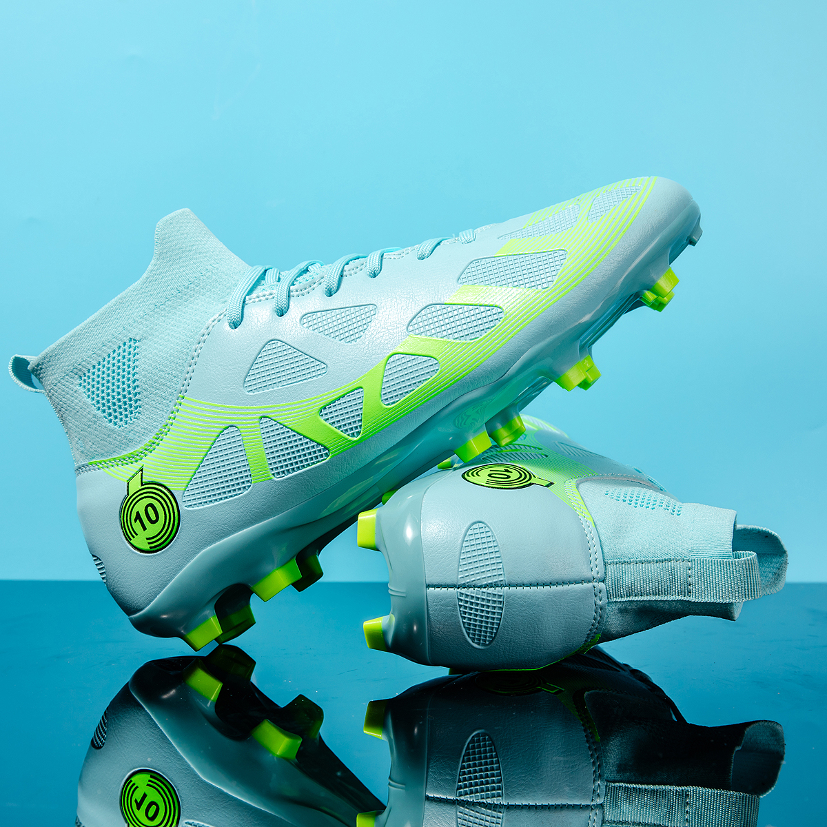 2509C-High-Cut Long Stud Soccer Cleats Sizes 35-46 — 9
