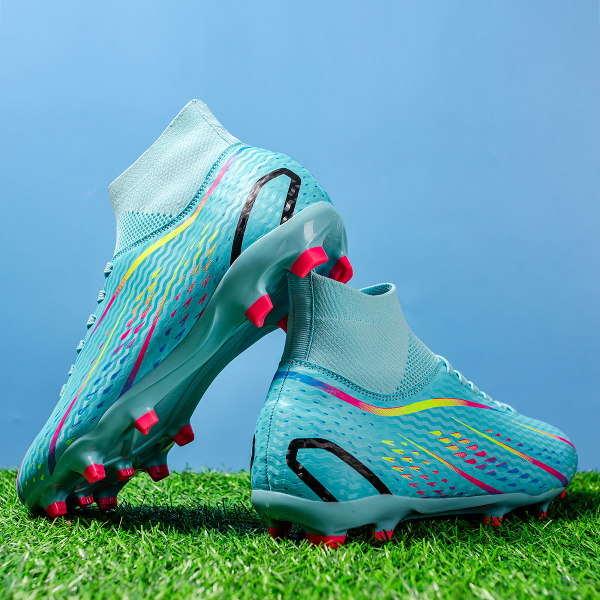 8070C-Stock Lace-up FG Football Shoes,EU Sizes 38-45 — 8