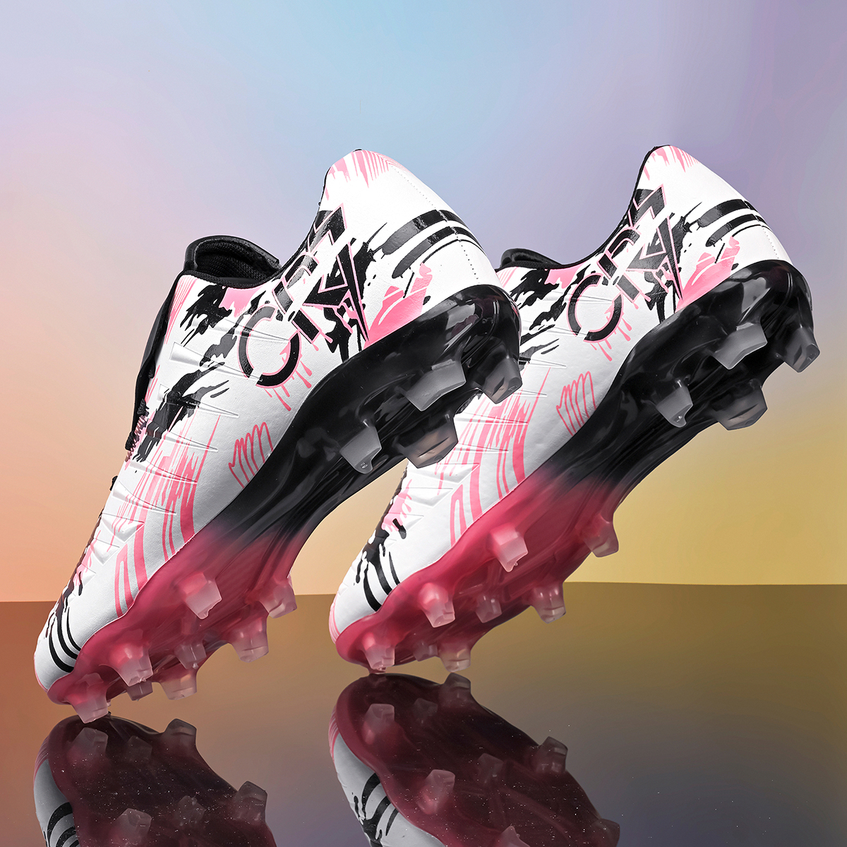 S-0377C-Stock Fold-Over Tongue FG Football Shoes — 5