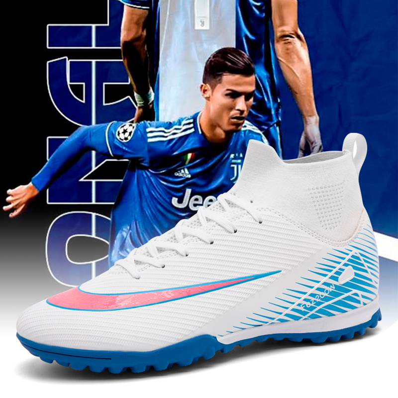 1688S-Lace-Up TF Turf Soccer Shoes with PU Upper and Short Studs, Sizes 35-45 — 10