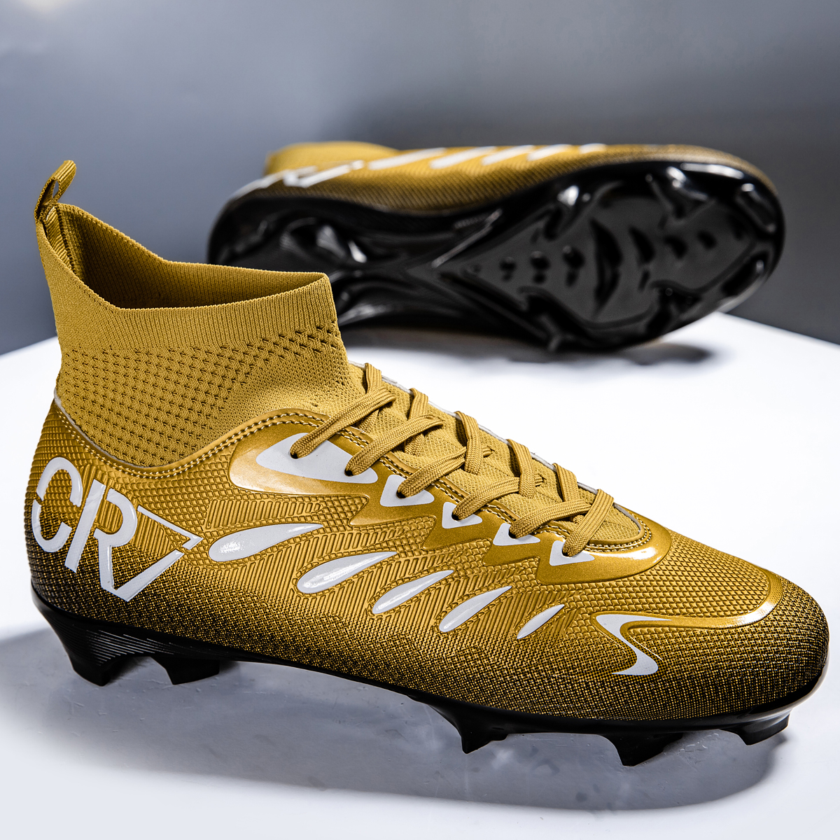 7001C-Stock High Top FG Football Shoes,EU Sizes 38-45 — 9