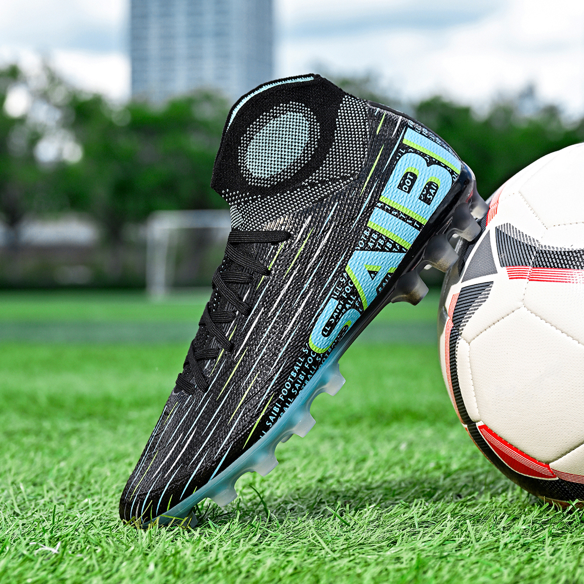 3820C-Stock High Heel AG Football Shoes,EU Sizes 35-45 — 10