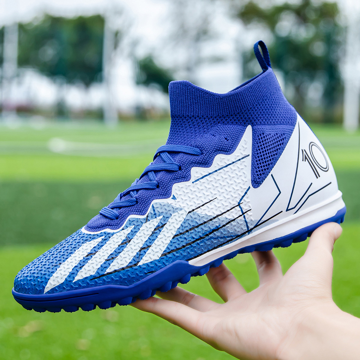 95KS-Stock High Top TF Football Shoes,EU Sizes 35-45 — 6