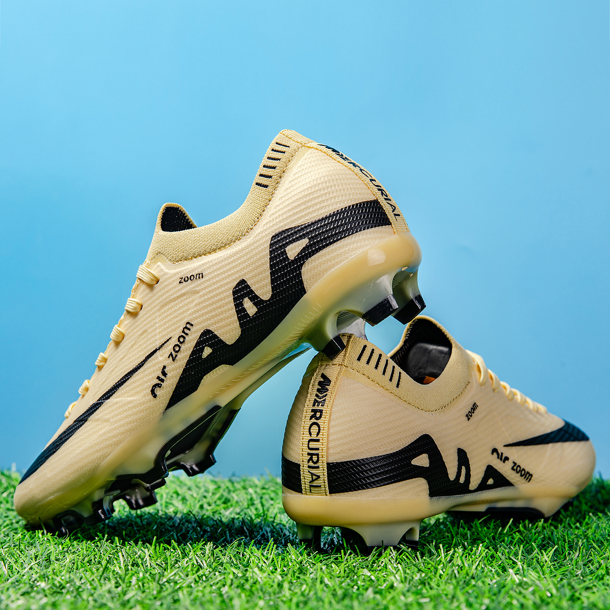 198C-TPU Seamless Upper Long Stud Soccer Shoes Football Cleats Sizes 35-45 — 2
