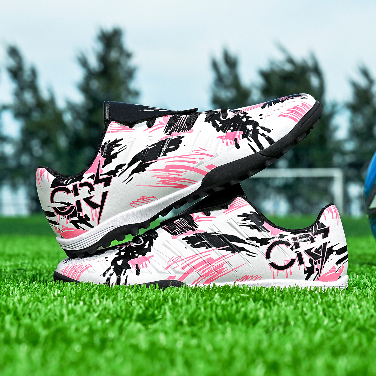 S-0377S-Stock Fold-Over Tongue TF Football Shoes — 13