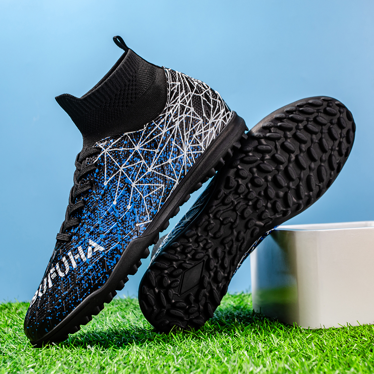 190S-High-Cut Turf Soccer Cleats Sizes 35-45 — 12