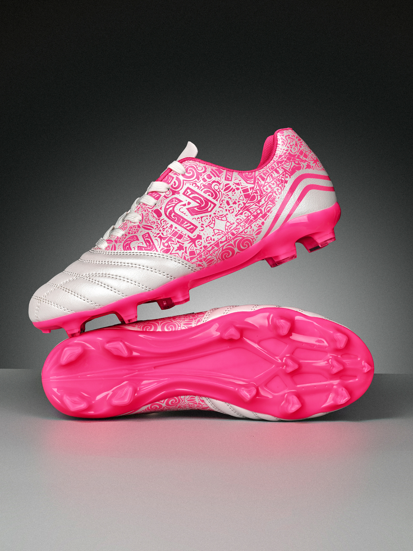 2003C-Stock Lace-up Low Top FG Football Shoes,Sizes 35-45 — 2