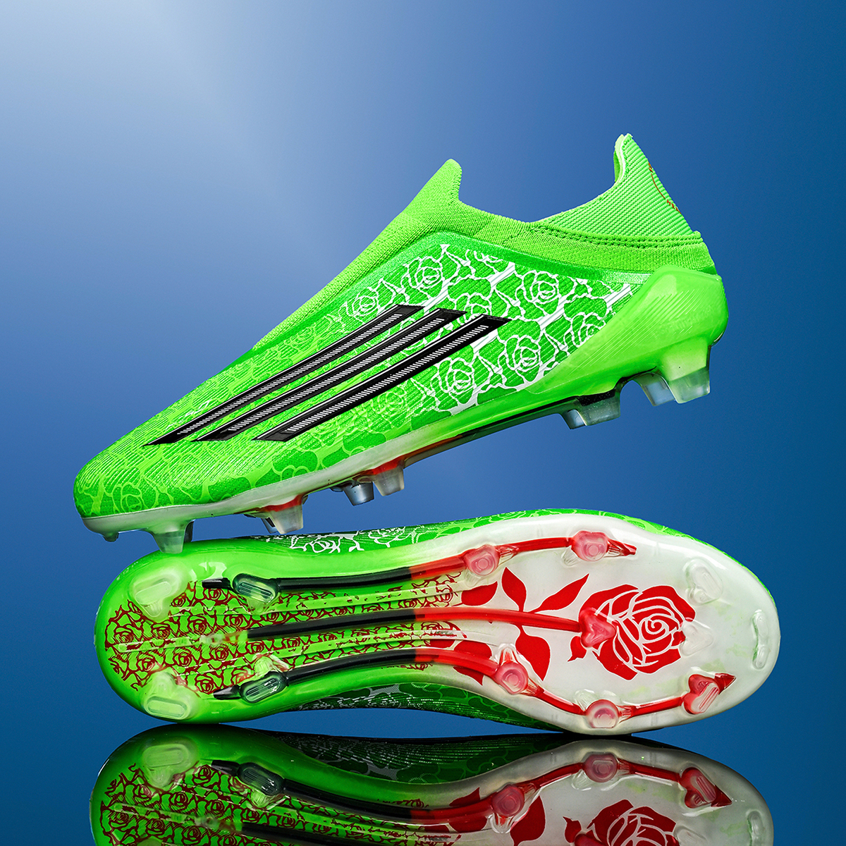 8553C-Stock Slip-on FG Football Shoes,EU Sizes 33-45 — 4