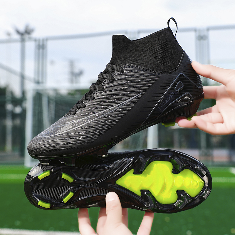 1688C-High-Cut Long-Stud Soccer Cleats with PU Upper, Sizes 32-45 — 10