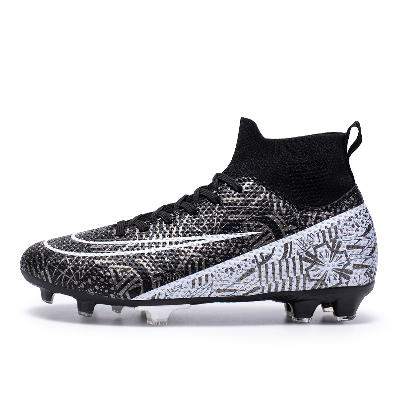 1160C-High-Cut Long-Stud Soccer Training Shoes, Sizes 28-46