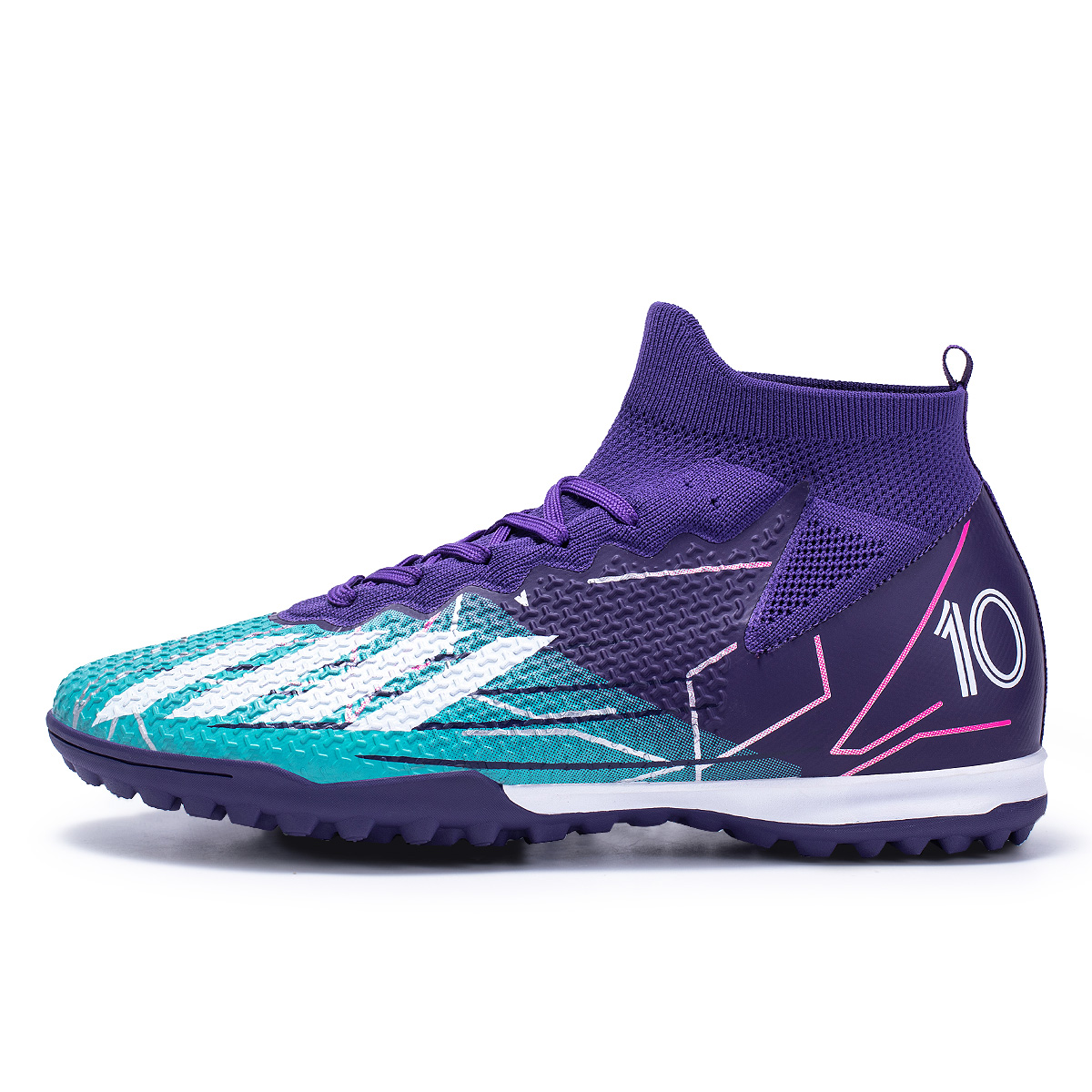95KS-Stock High Top TF Football Shoes,EU Sizes 35-45