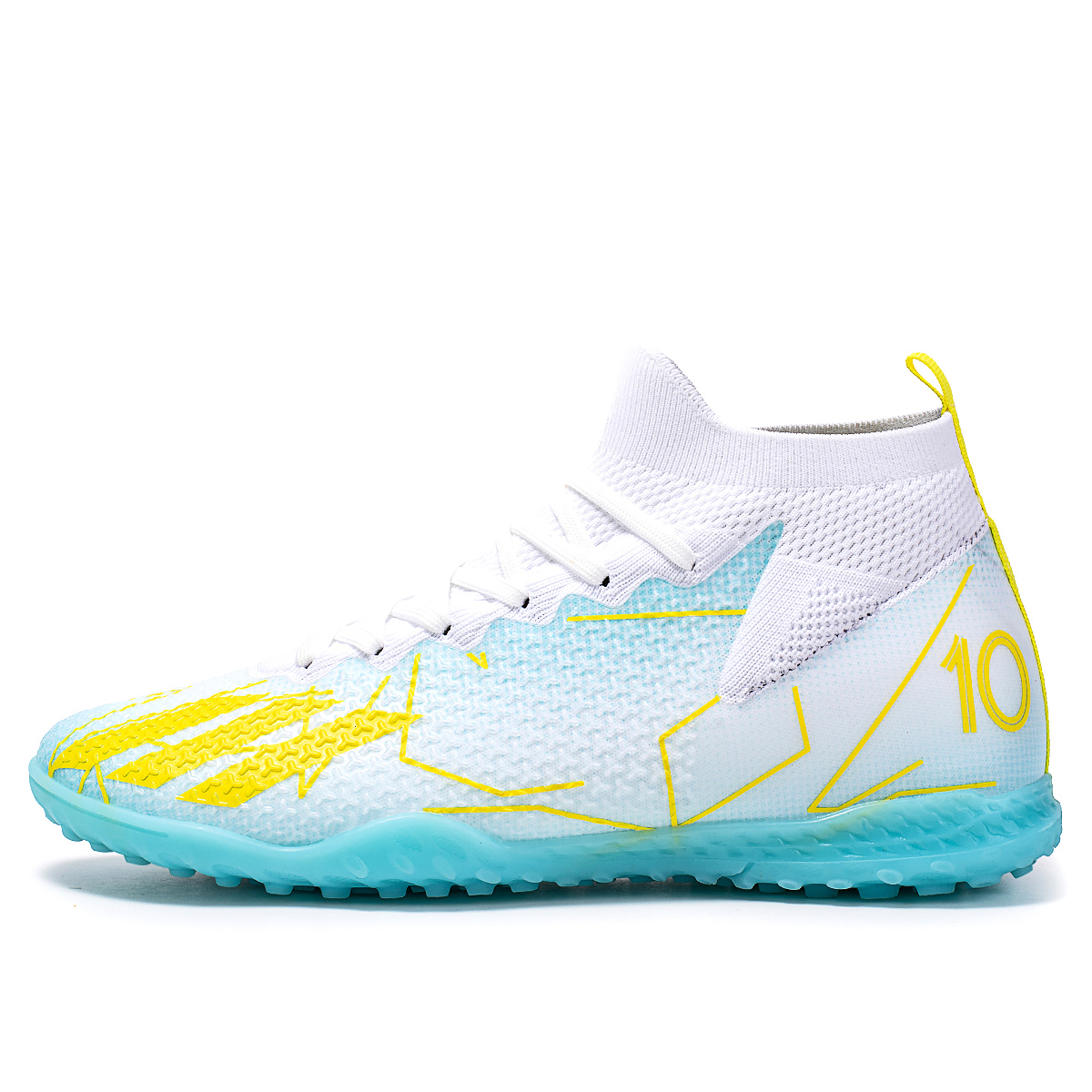 MX10S-Stock High Hell TF Football Shoes,EU Sizes 35-45