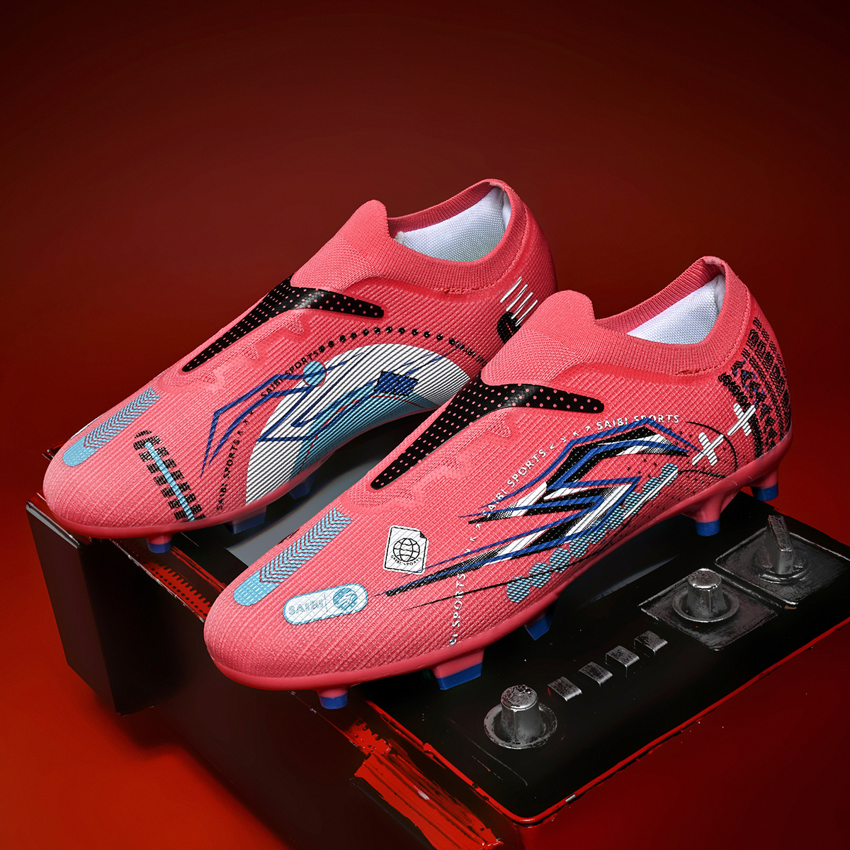 3942C-Stock Slip-on FG Football Shoes,EU Sizes 35-45 — 14