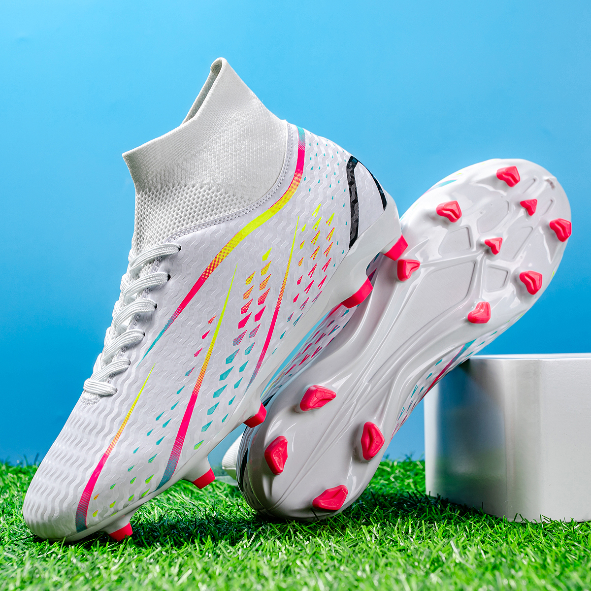 8070C-Stock Lace-up FG Football Shoes,EU Sizes 38-45 — 4