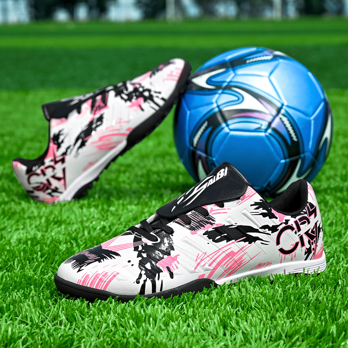 S-0377S-Stock Fold-Over Tongue TF Football Shoes — 6
