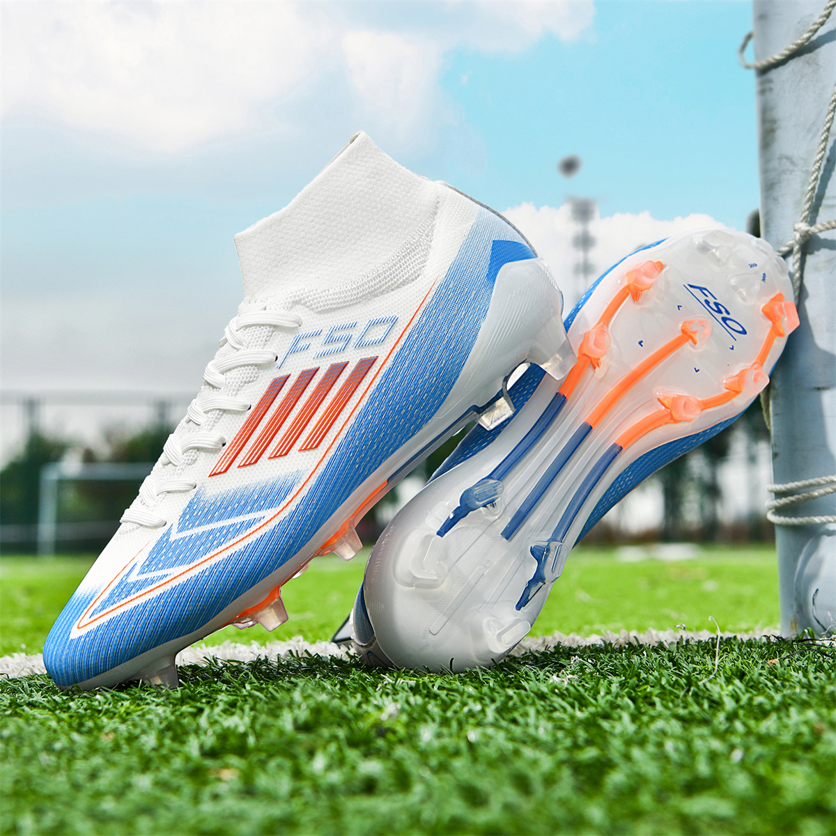 F004C-Stock High Top FG Football Shoes,EU Sizes 35-45 — 11
