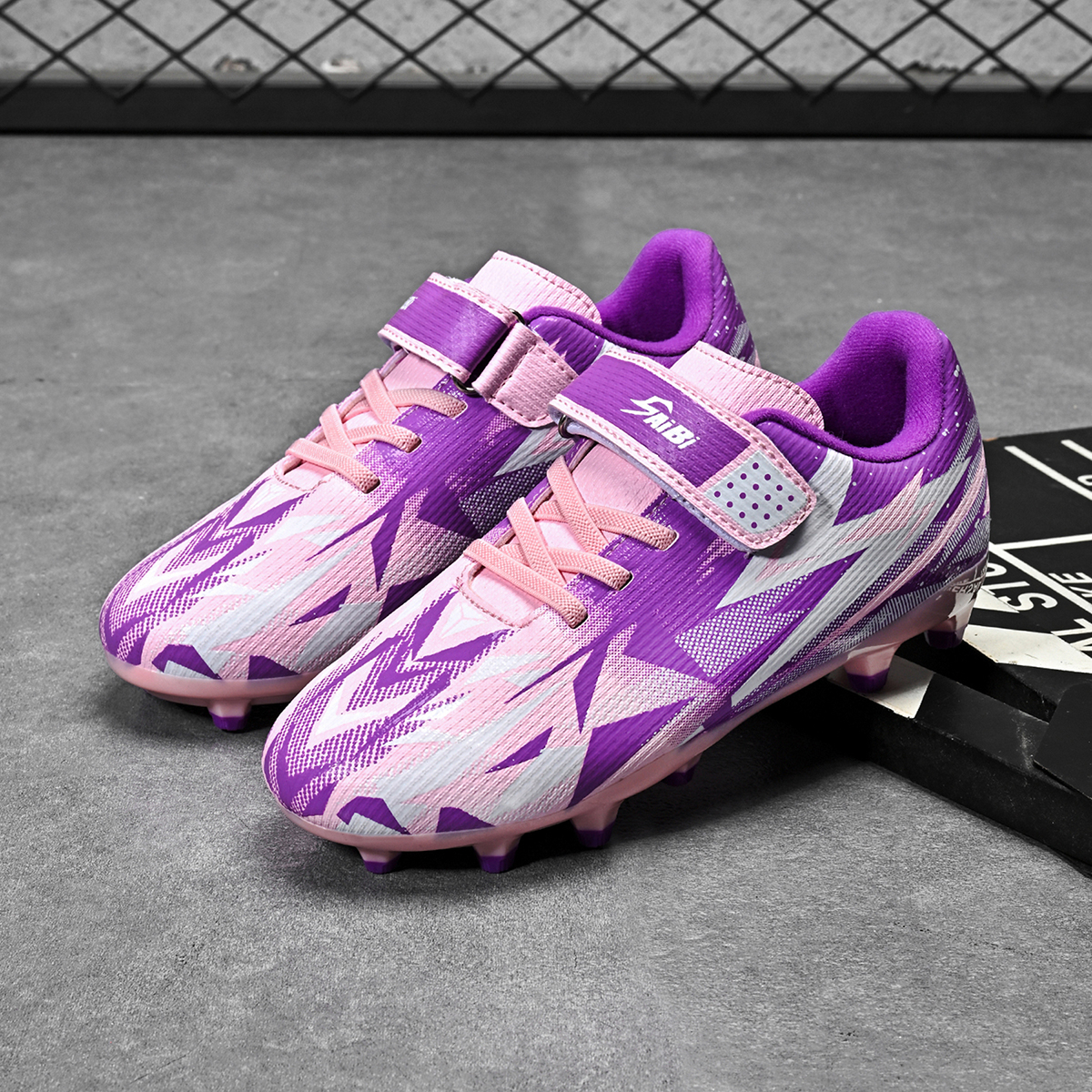 2208C-PU Upper Long Stud Soccer Cleats for Kids Sizes 26-38 — 4