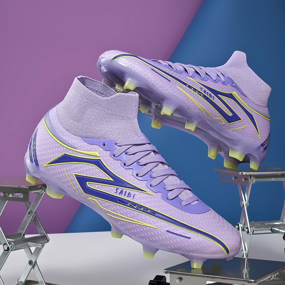 3366C-TPU High-Cut Lace-Up Long Stud Soccer Cleats Sizes 35-45 — 10