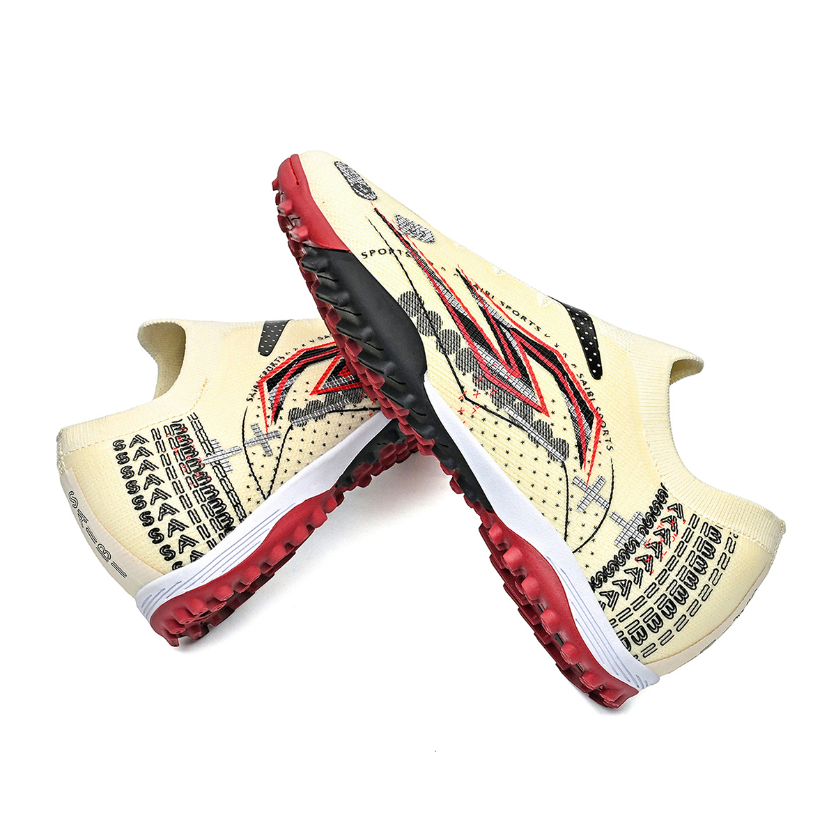 3942S-Stock Slip-on TF Football Shoes,EU Sizes 35-45 — 3